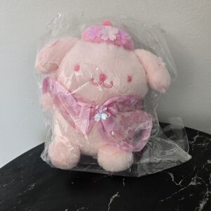 Sanrio Pompompurin Sakura Keychain